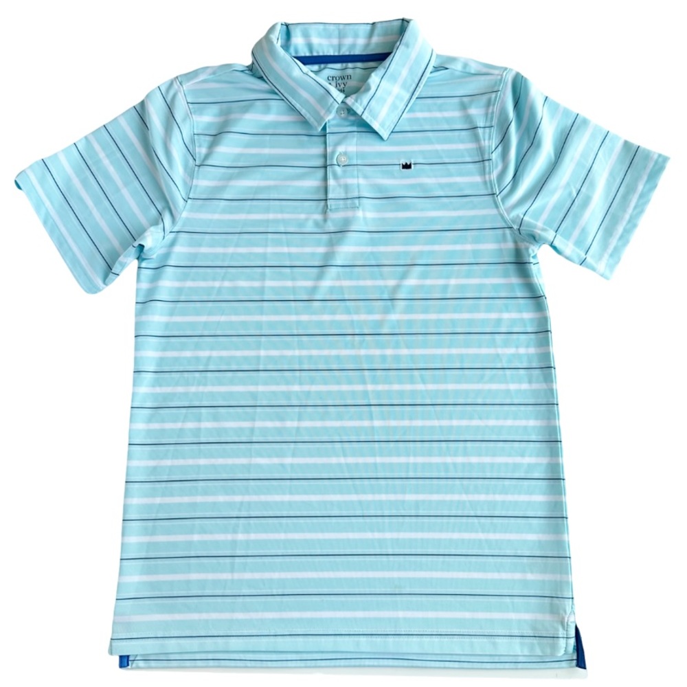 EUC Boys soft polyester polo Crown & Ivy size L